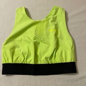 Craft Size Large Training Sports Bra Hydro Neon Yellow 1910423-623000 Active NWT